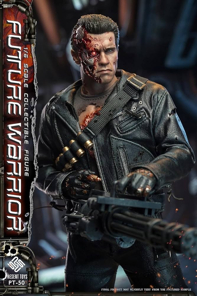 Amazon.co.jp: 【PRESENT TOYS】 1/6 フィギュア 未来の戦士 T800 PT