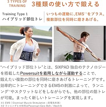 Amazon.co.jp: SIXPAD シックスパッド パワースーツ コアベルト