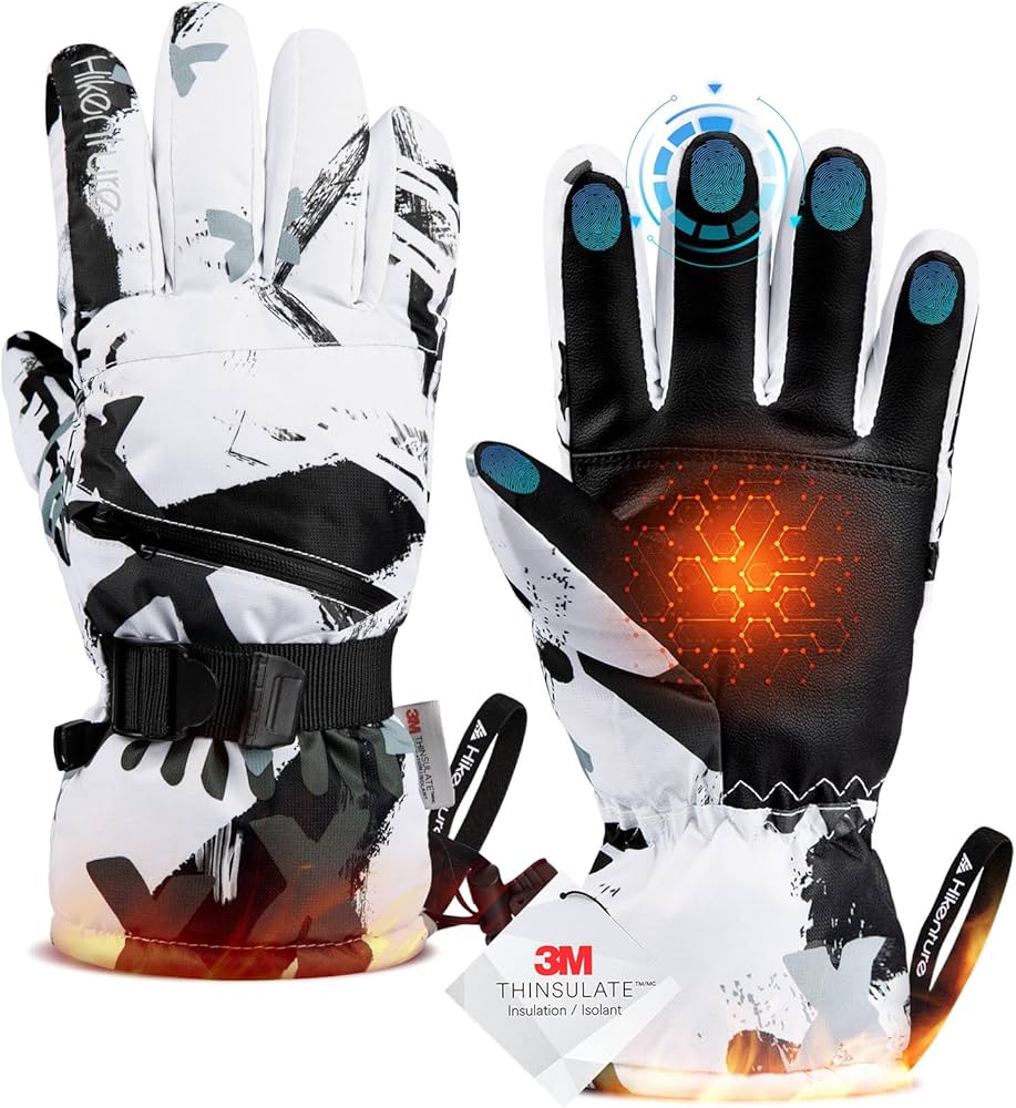 Amazon | HIKENTURE スキーグローブ【3Mシンサレート・2倍保温】防寒