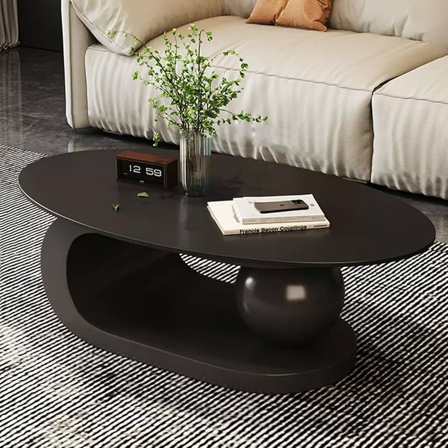 Amazon.co.jp: 楕円形のコーヒーテーブル ローテーブル 一人暮らし