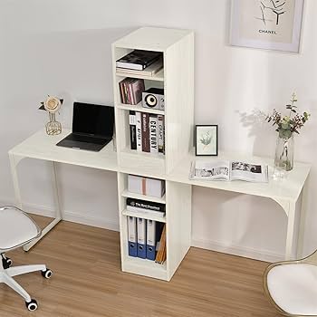 Amazon | パソコンデスク 3段シェルフ付 机 pcデスク オフィスデスク
