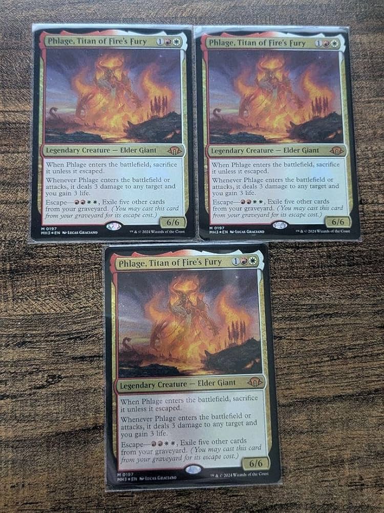 mtg 火の怒りのタイタン、フレージ3枚セット