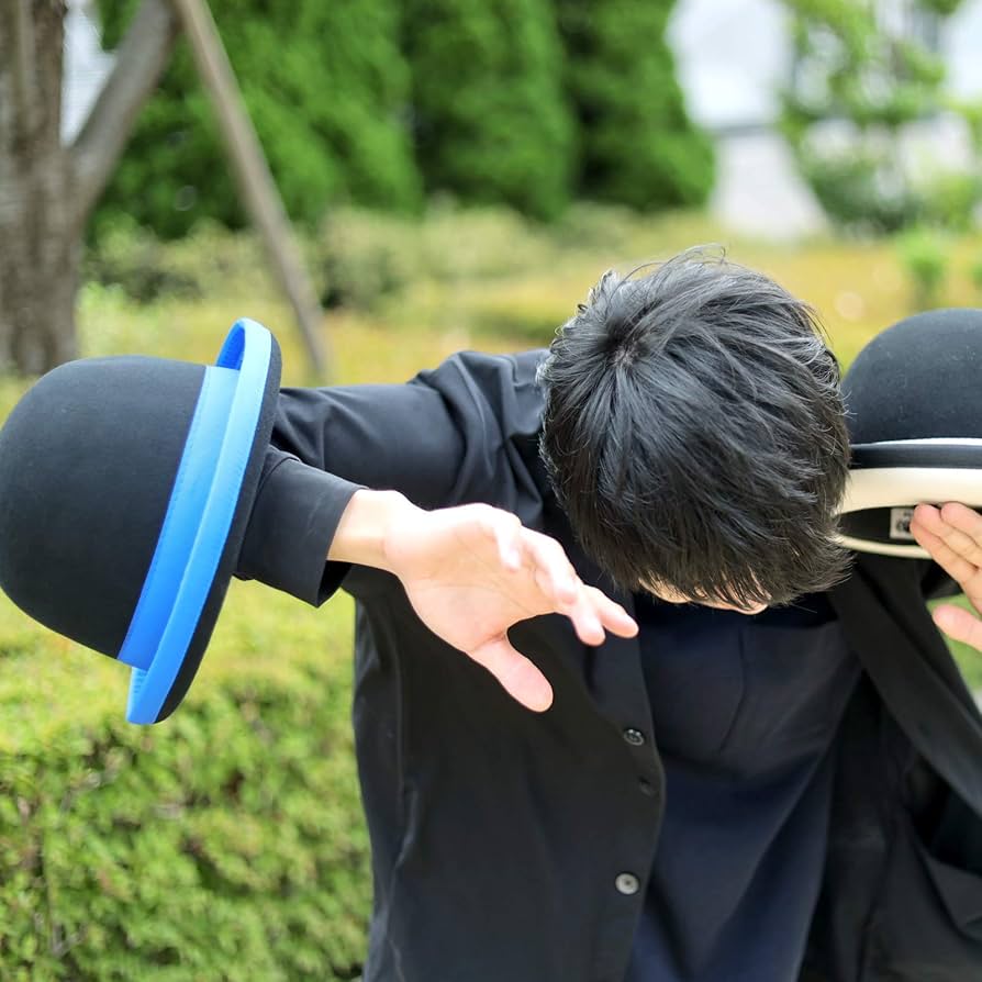 Amazon.co.jp: ジャグリング マニピュレータ ボーラー ハット 青 59cm