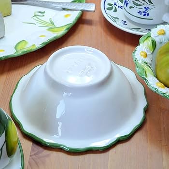 Amazon.co.jp: イタリア製 サラダ ボウル ラウンド 陶器製