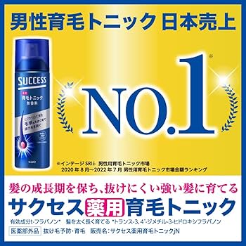 Amazon | SUCCESS 【大容量】サクセス薬用育毛トニック 無香料 280g 髪