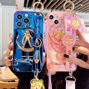 iPhoneアクセサリー sailormoon36 White Sailor Moon with Phone Strap