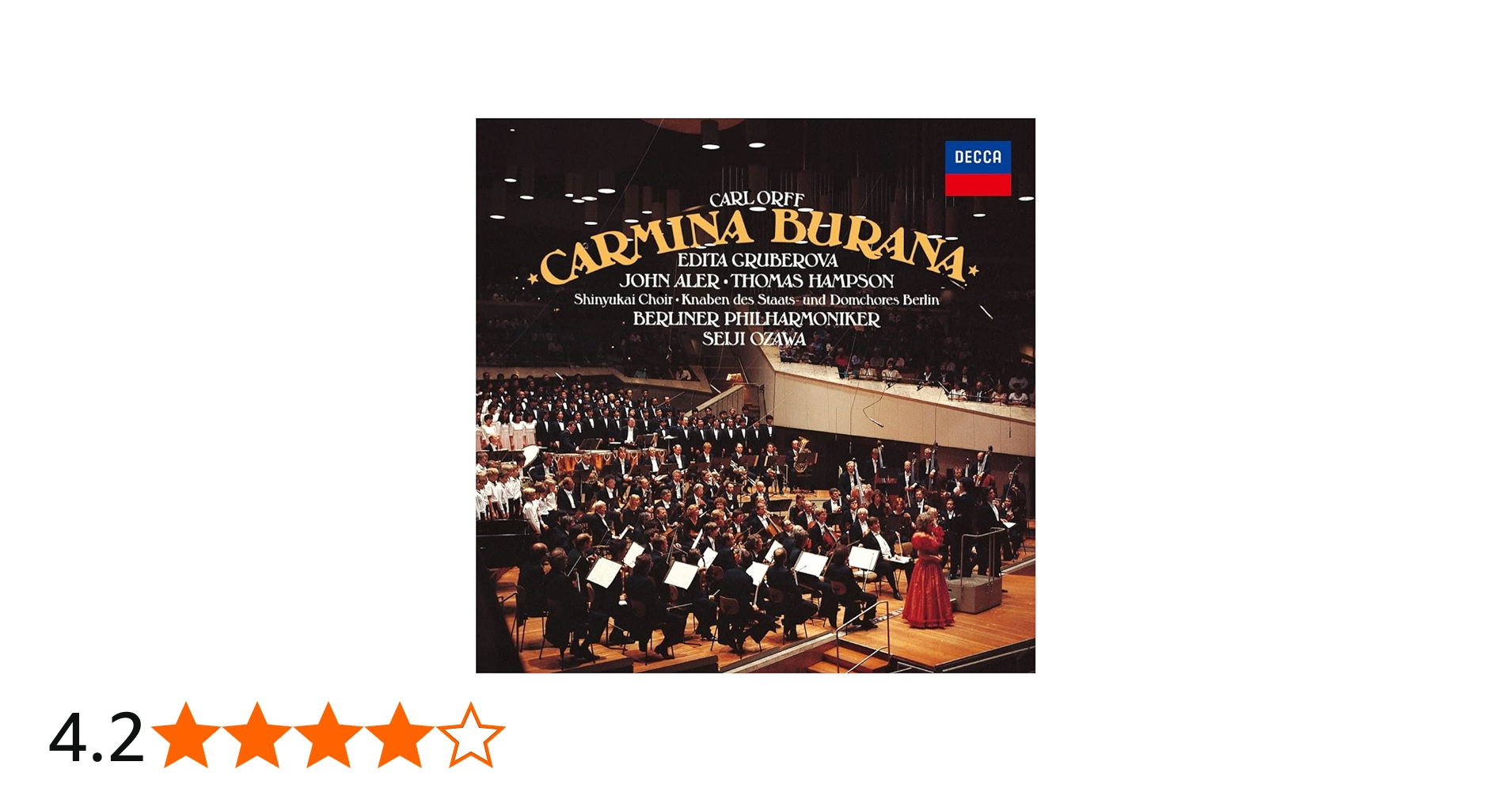 Amazon | オルフ:カルミナ・ブラーナ (生産限定盤)(UHQCD) | 小澤征爾