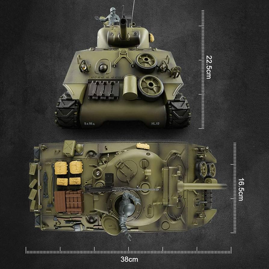 Amazon.co.jp: 最新7.0 ver 戦車 ラジコン米陸軍シャーマンM4A3中戦車