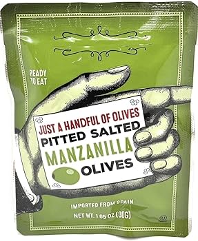Amazon.com : Just a Handful of Pitted Salted Manzanilla Olives