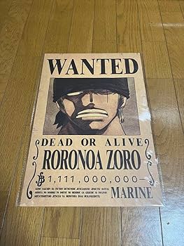 Amazon.co.jp: ワンピ ース ゾロ 懸賞金 手配書 ワン ピ ポスター