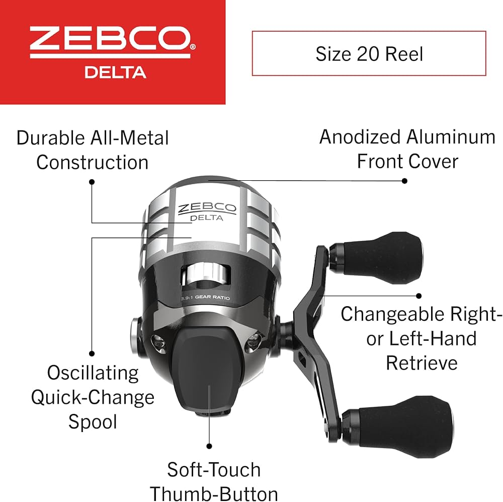 Amazon | Zebco (ゼブコ) デルタ スピンキャスト フィッシングリール