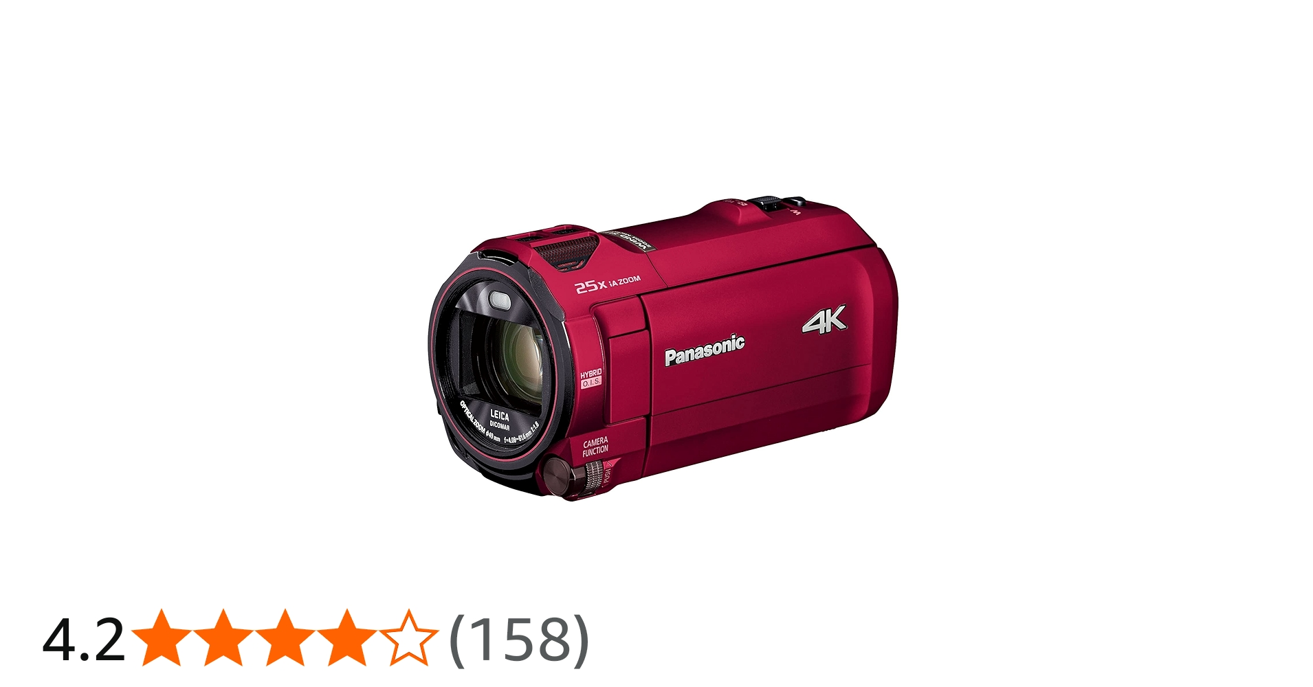 Amazon | パナソニック 4K ビデオカメラ 64GB 光学20倍ズーム アーバン