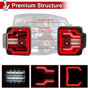 Amazon | Nixon オフロードテールライト ジープ ラングラー JL JLU