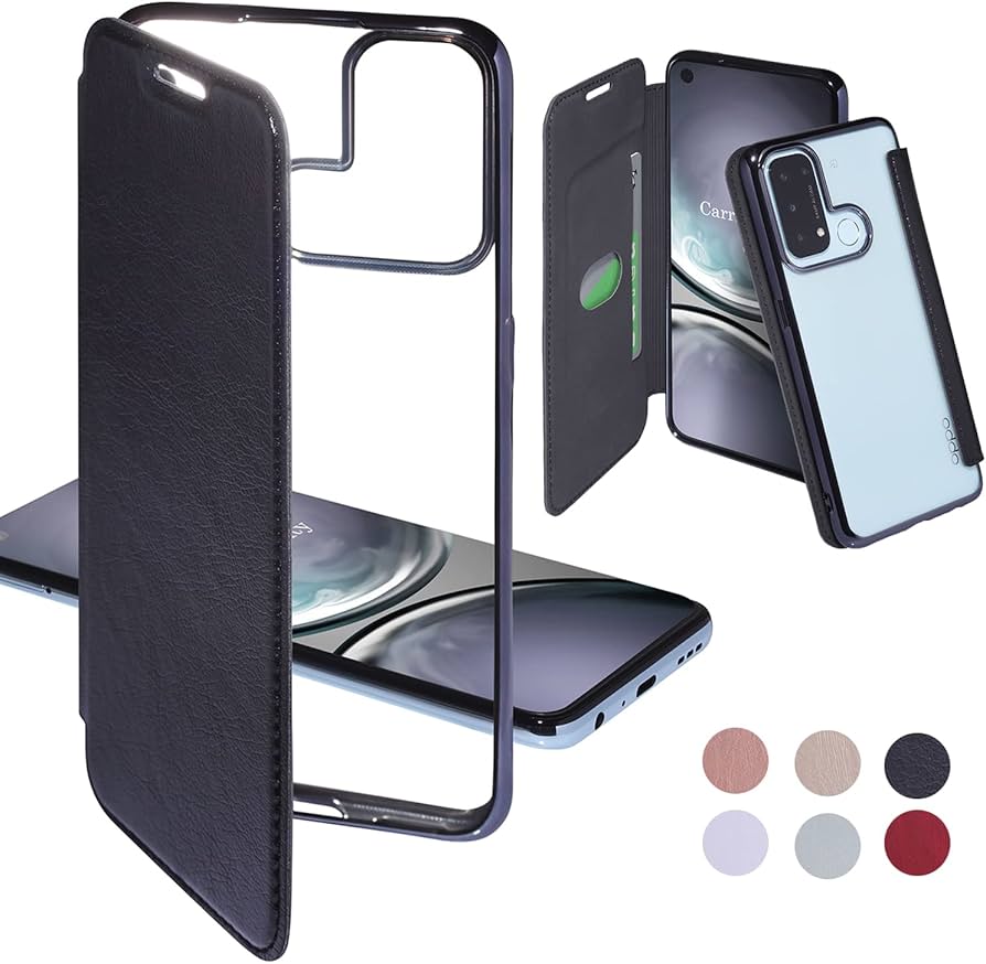 Amazon.co.jp: Carrier-City oppo reno5 a ケース 手帳型 クリアケース