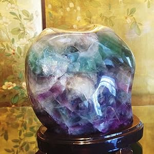 Amazon.co.jp: theory xyz フローライト原石 美品 置物 甲府製 秋光作