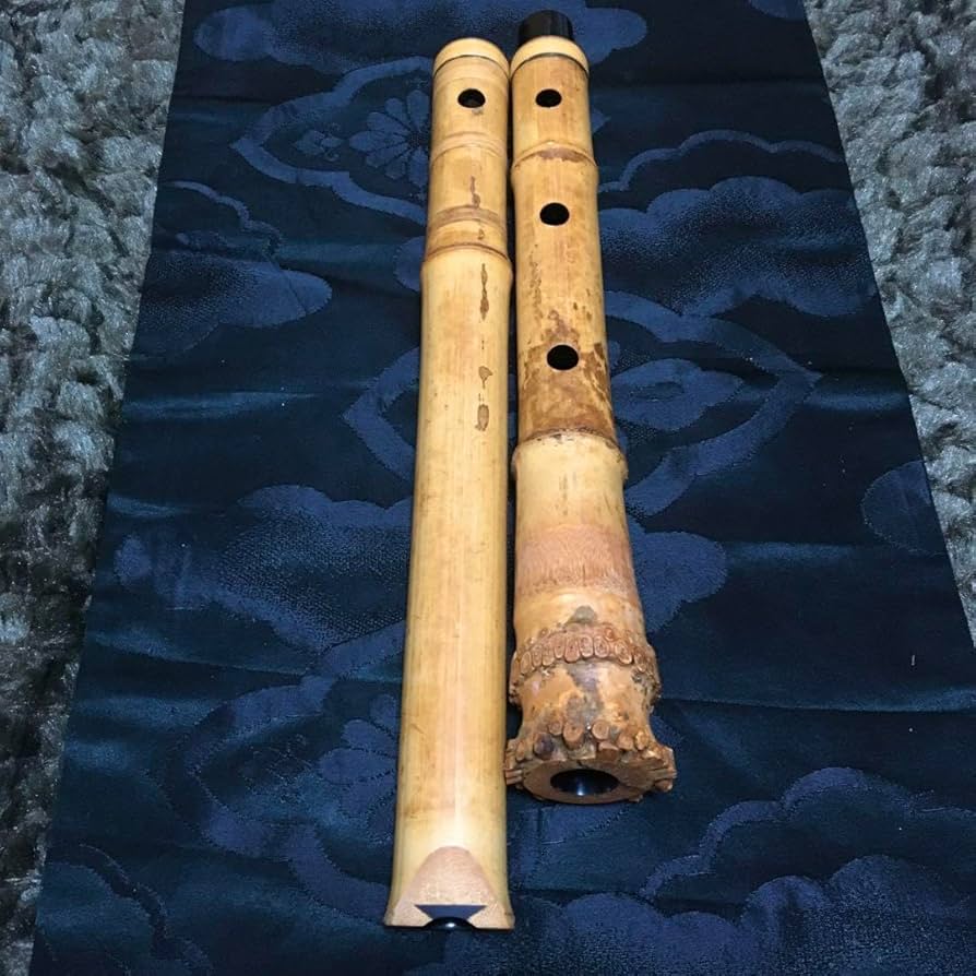 琴古流尺八 竹清銘(2印) 長さー約48.5センチ 重