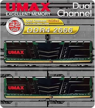 Amazon | UMAX Technologies デスクトップ用DDR4 Long-DIMM 16GB ×2枚