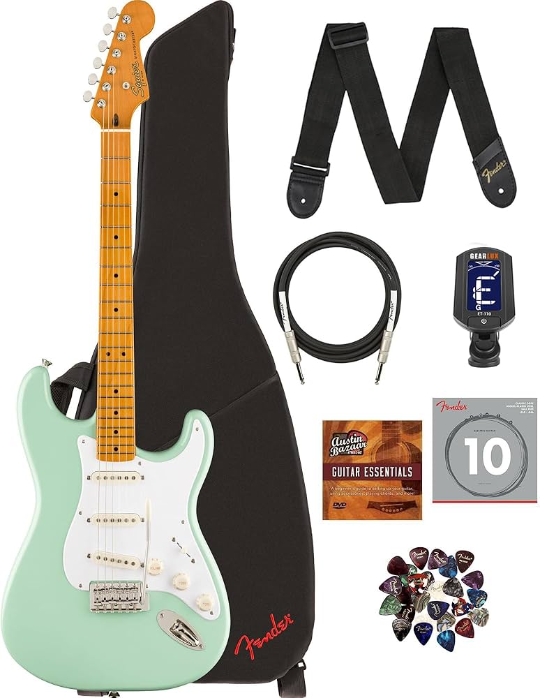 Amazon.com: Fender Squier Classic Vibe '50s Stratocaster - Surf
