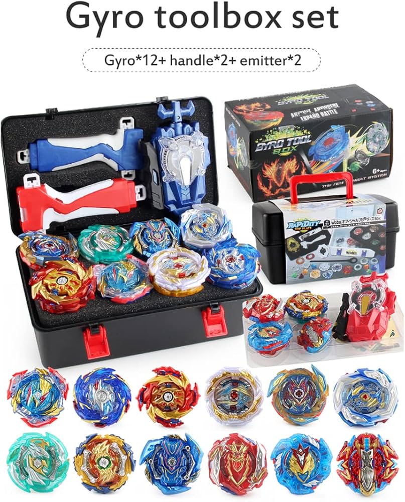 Amazon.com: Bey Battling Top Toy Blade Set 12 Spinning Tops 2