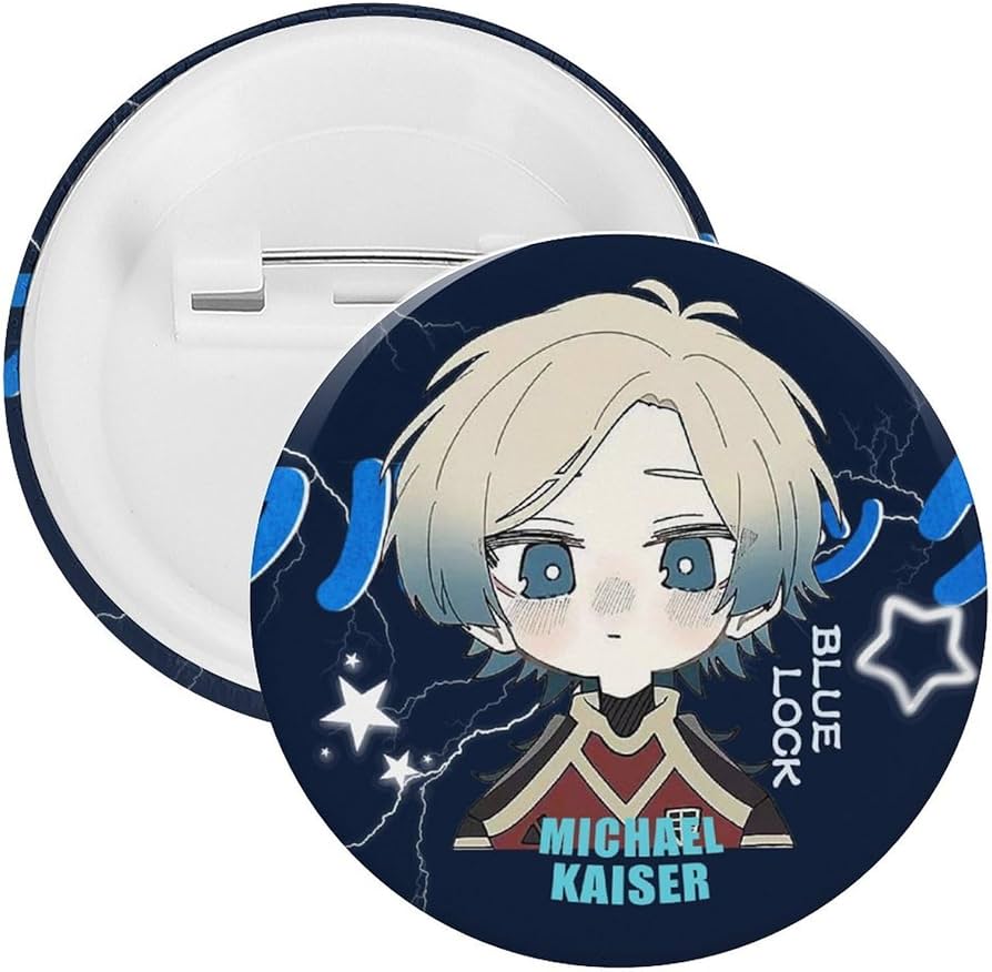 Amazon.co.jp: ブルーロック ミヒャエル・カイザー 缶バッジ ばね針式