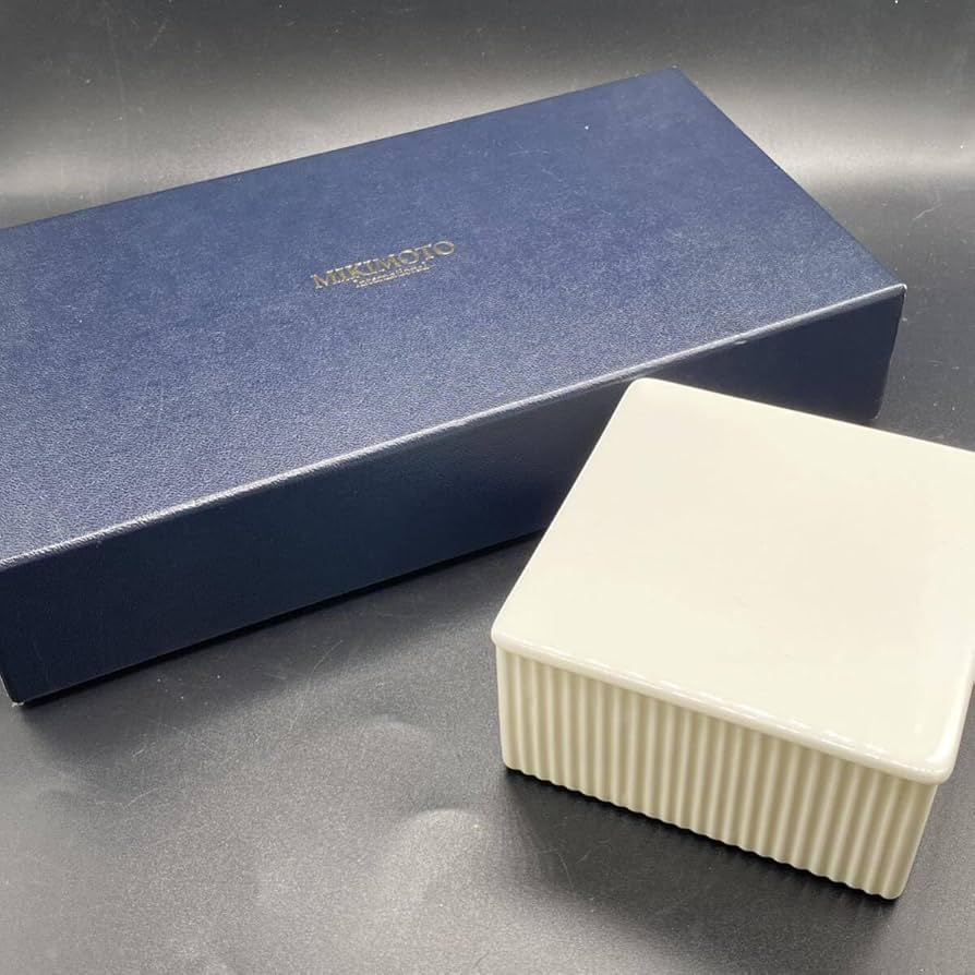 Amazon.co.jp: 箱付き MIKIMOTO ミキモト 小物入れ 陶器 四角 no.94