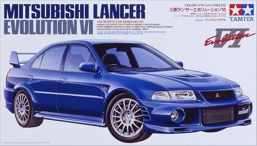 Amazon.com: Tamiya 24213 1/24 Mitsubishi Lancer Evolution Vi