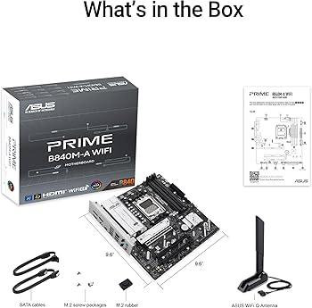 Amazon.com: Asus Sparepart Prime B840M-A WiFi AMD B840 Socket Am5