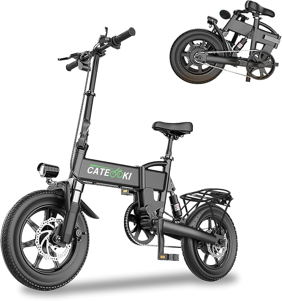 Amazon | 電動アシスト自転車 折りたたみ 14インチ10Ahバッテリー 大