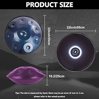 Amazon | ハンドパン 440hz/432hz ハンドパン D マイナー ハンドパン