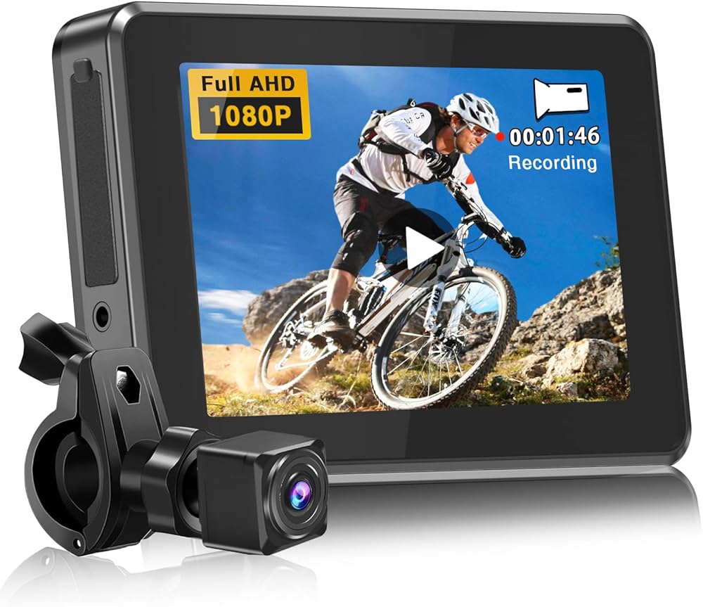 Amazon.co.jp: PARKVISION 自転車ミラー 自転車ドライブレコーダー防水