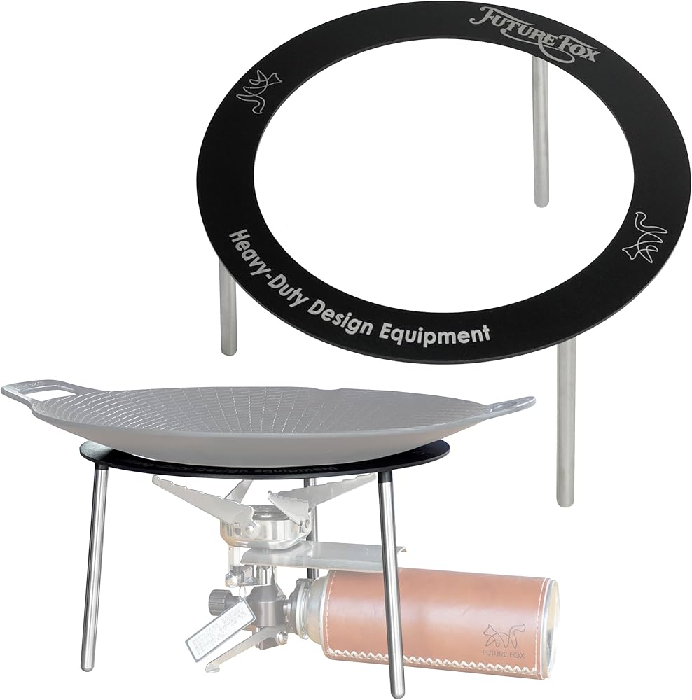 Amazon | FUTUREFOX マルチグリドル 専用 スタンド 五徳 組立式