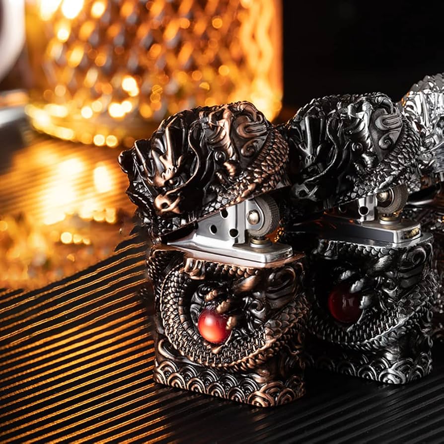 Amazon.co.jp: ライター カービング ドラゴン ヴィンテージ ライター