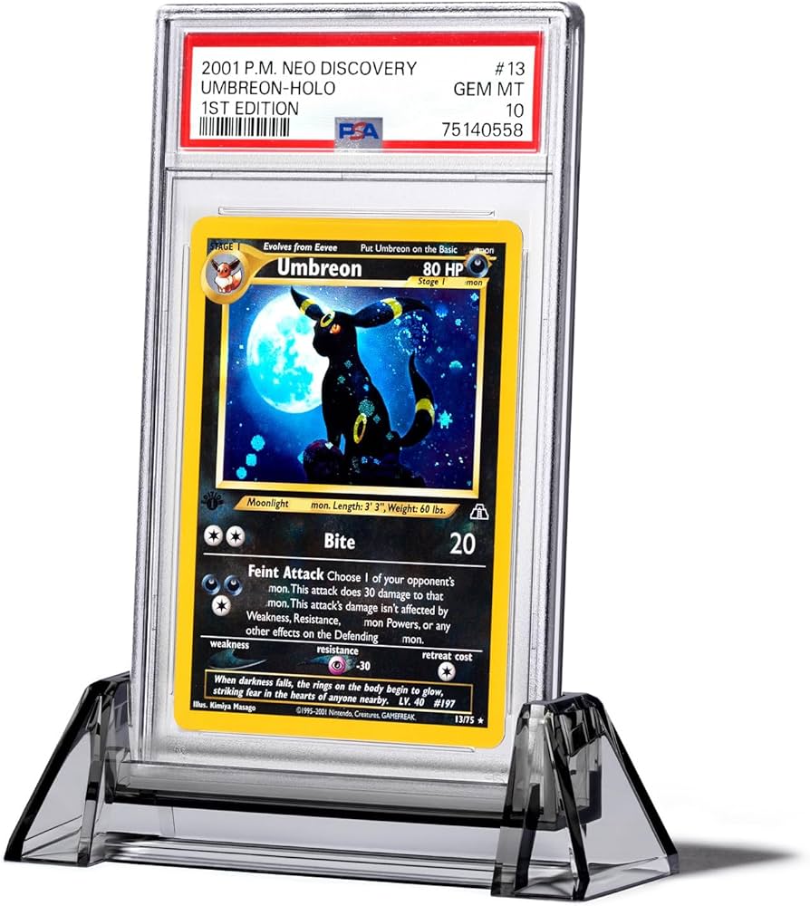 Amazon.co.jp: PSAアクリルスタンドクリア/グレードカードディスプレイ