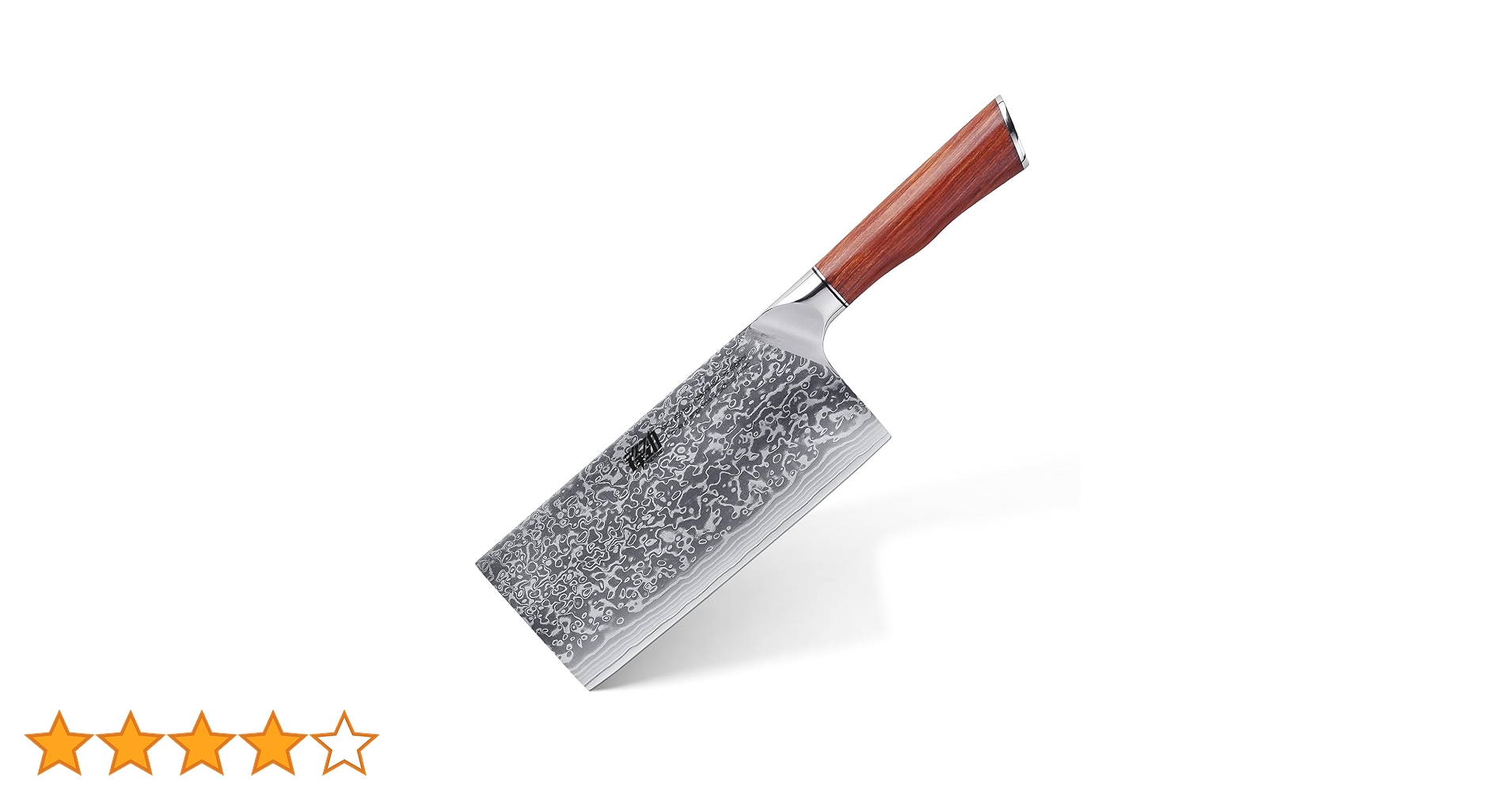 初心x二唐刃物 喜びダマスカスSLD中華195mm 初心x二唐刃物 喜び