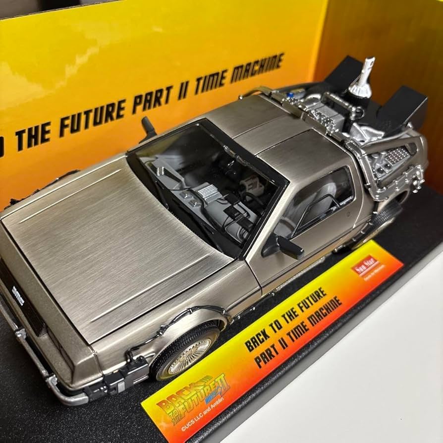 バック・トゥ・ザ・フューチャー デロリアン 1:18 サンスター Amazon