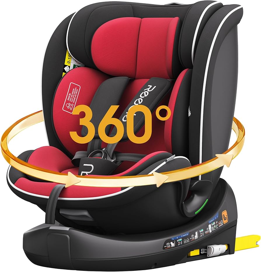 Amazon | Reecle チャイルドシート 360° 回転式 新生児~12歳頃 新安全