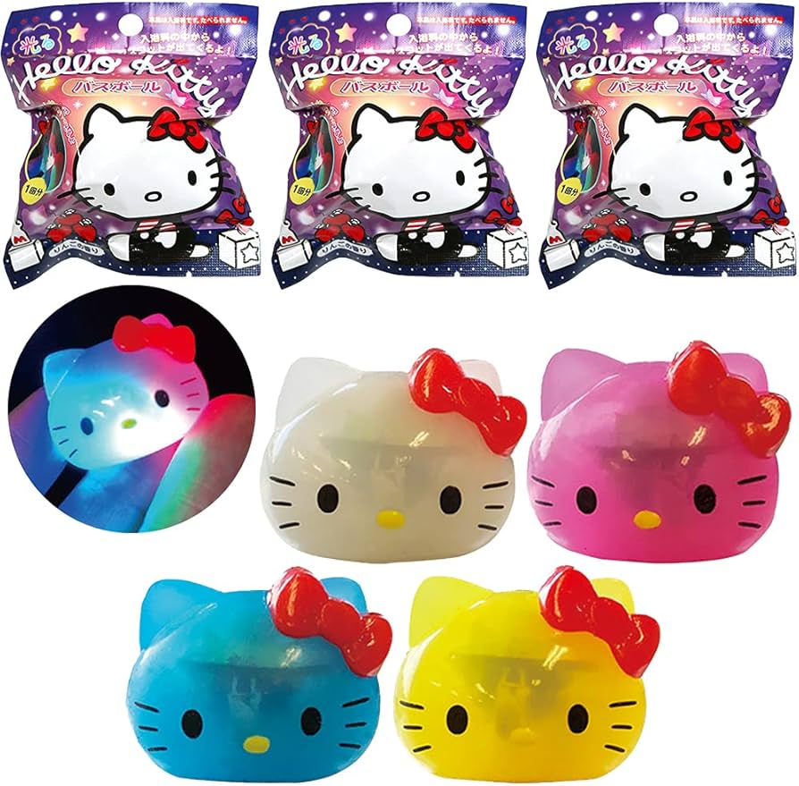 Amazon.co.jp: サンタン 光る ハローキティ バスボール 3個セット