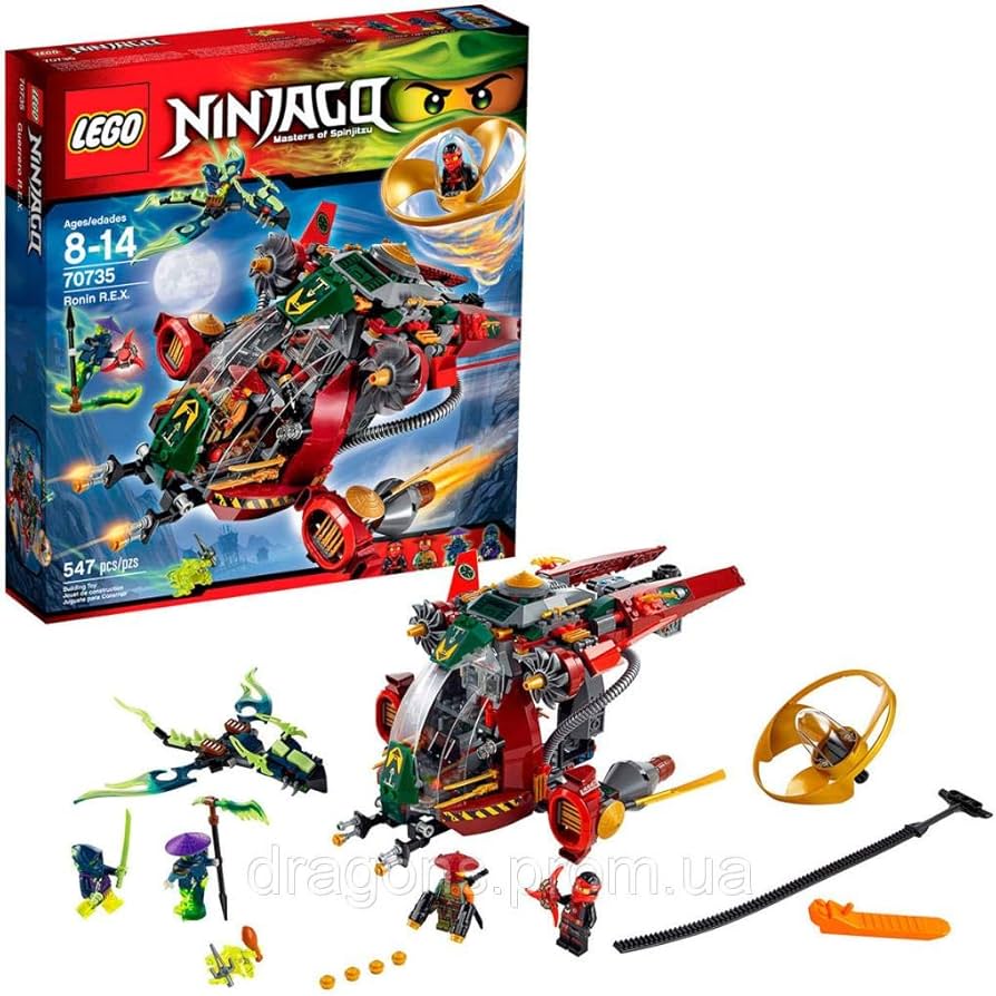 Amazon.com: LEGO Ninjago 70735 Ronin R.E.X. Ninja Building Kit