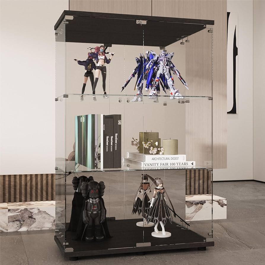 Amazon.co.jp: 生活グッズラボ ショーケース ガラスケース 背面ミラー