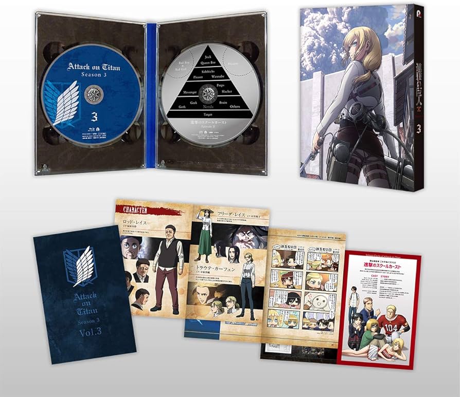 進撃の巨人 アニメ描き下ろし LPサイズ ディスク収納ケース リヴァイ