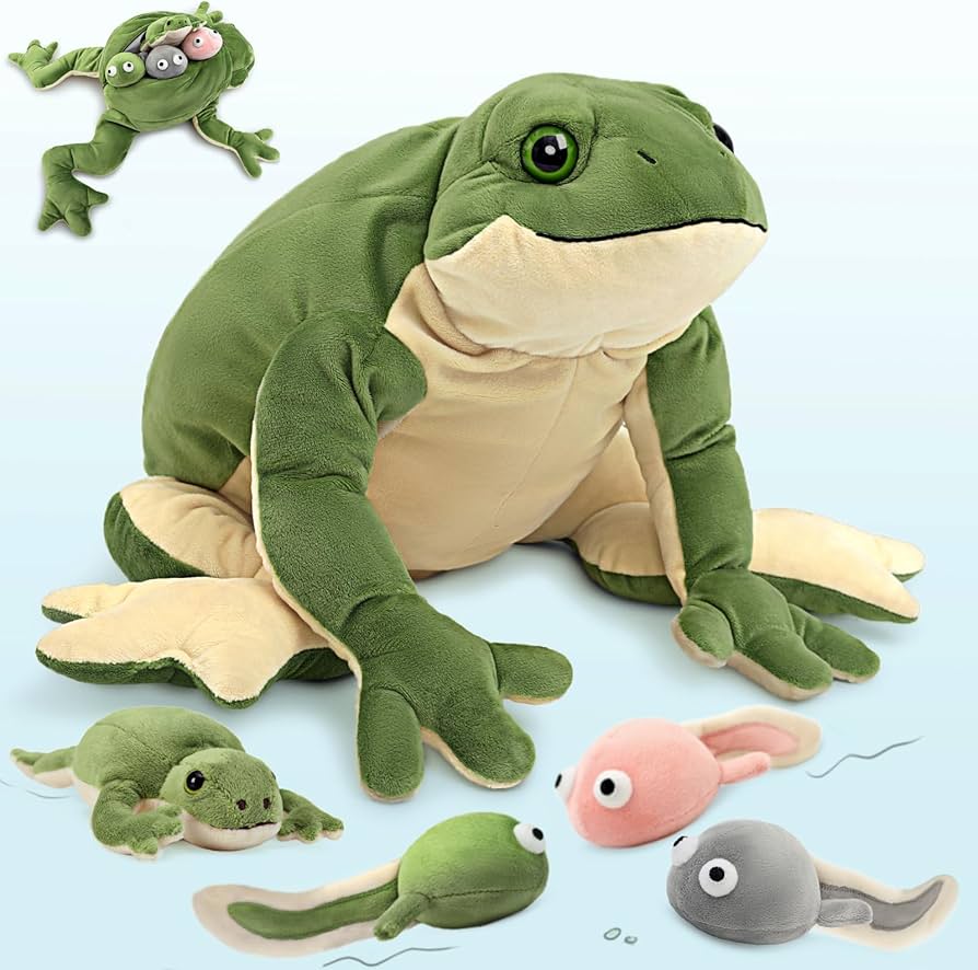 Amazon.com: MaoGoLan Giant Frog Stuffed Animal Plush Toys with 4