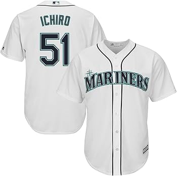 Amazon.co.jp: Majestic Ichiro Seattle Mariners #51 White MLB