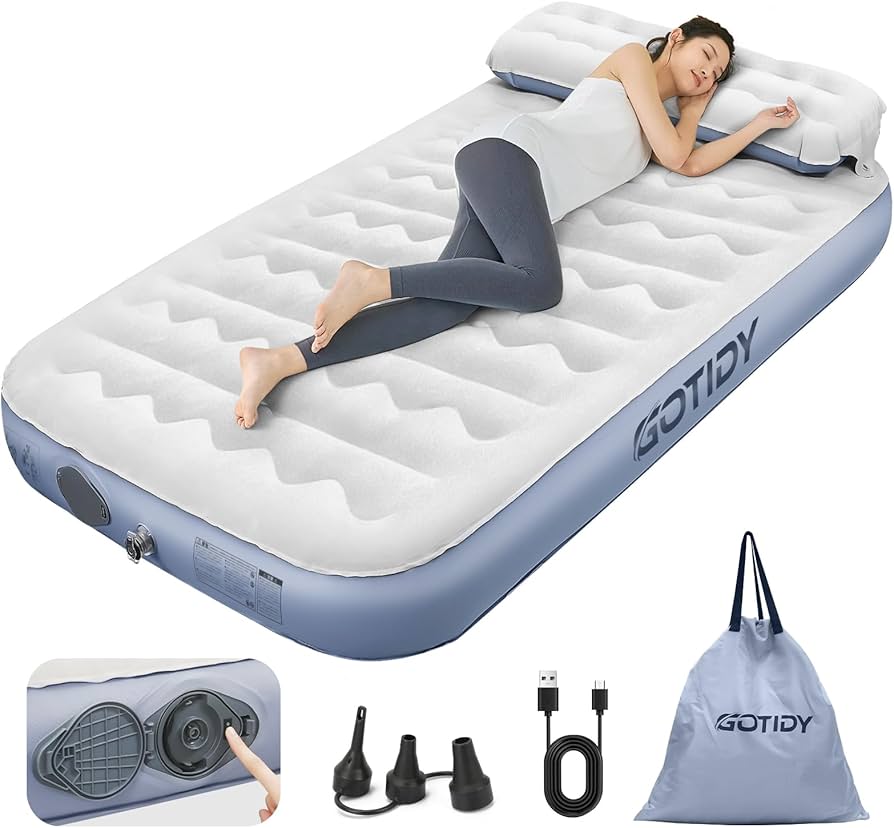 Amazon.co.jp: GOTIDY エアーベッド シングル 電動 エアー ベッド