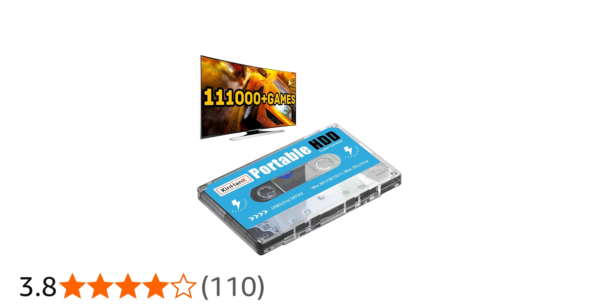 Amazon.co.jp: Kinhank 500G ポータブル外付けゲームハードドライブ