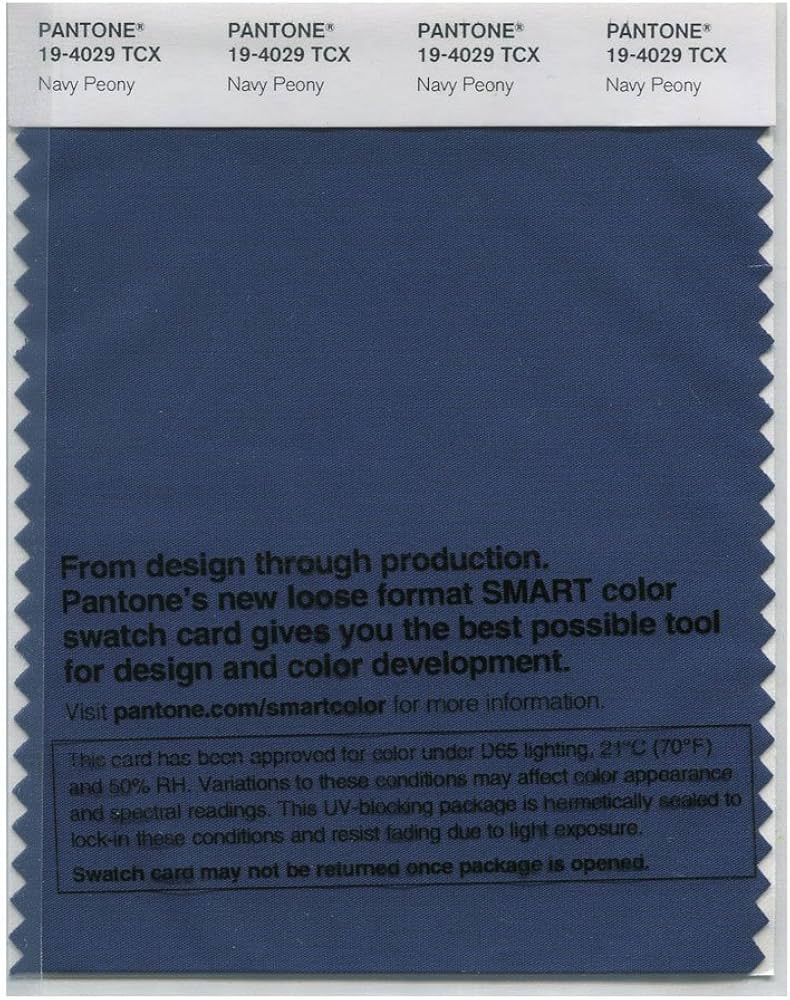 Amazon.com: PANTONE Smart 19-4029X Color Swatch Card, NavyPeony