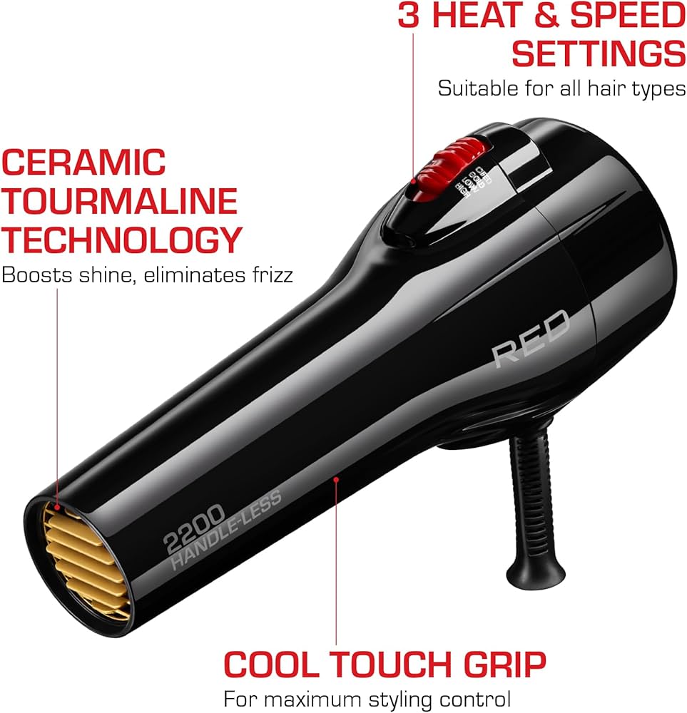 Amazon.com : RED by Kiss Handle-Less 2200W Ceramic Tourmaline Hair