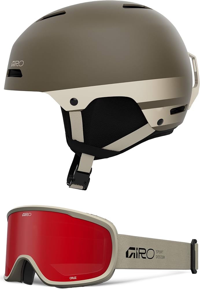 Amazon.com: Giro Ledge Snow Helmet/Goggle Combo - (Combo) Matte