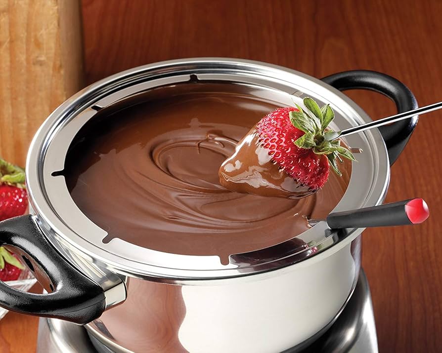 NOSTALGIA ステンレススチール 電気フォンデュポット 48オンス Amazon