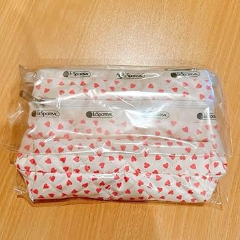 Amazon.co.jp: 神崎恵×レスポートサック2024コラボポーチ ハートキルト