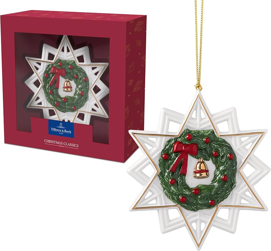 Amazon.com: Villeroy & Boch Christmas Classics Ornament: Star